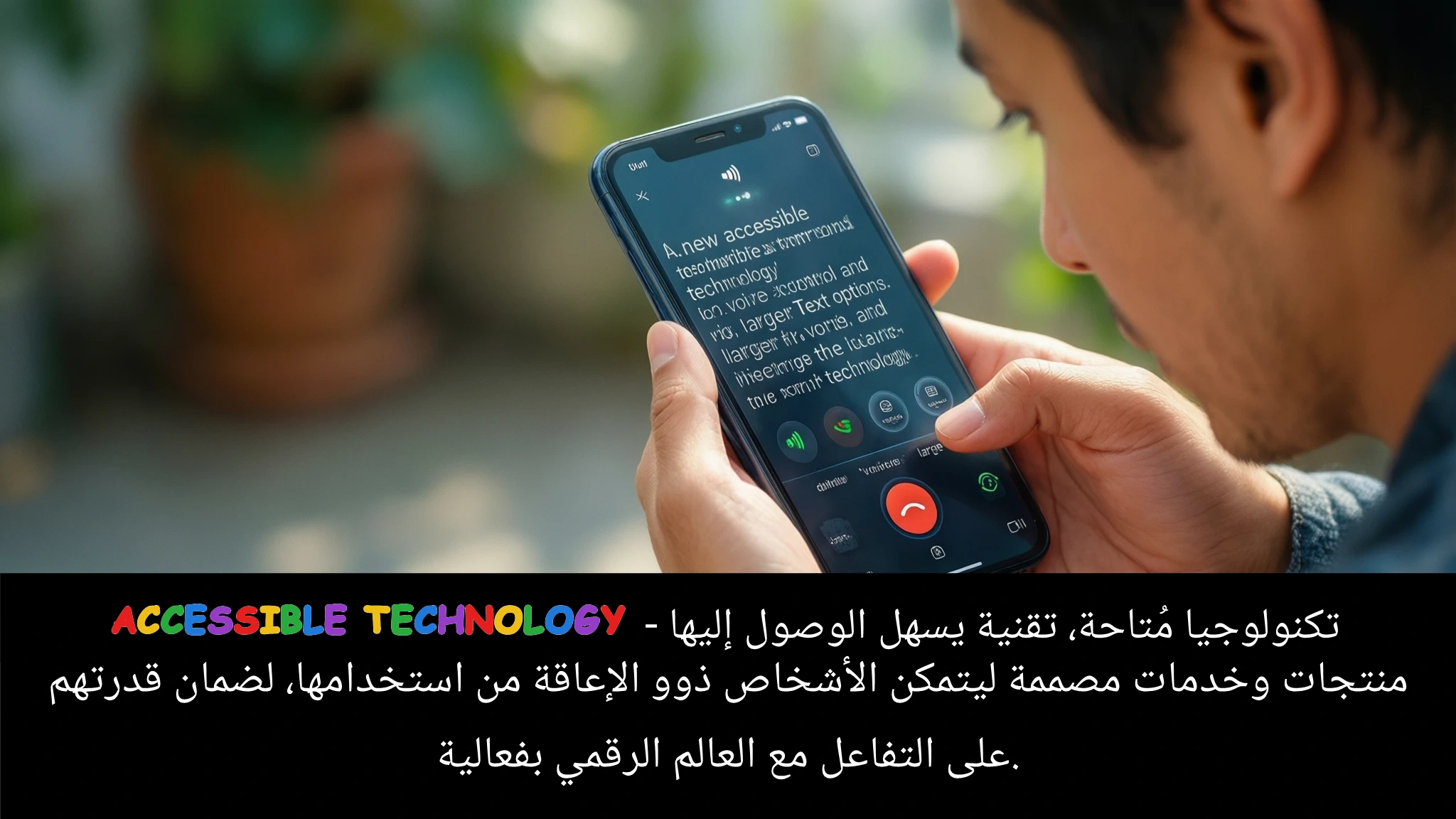 Arabic Illustration for accessible technology